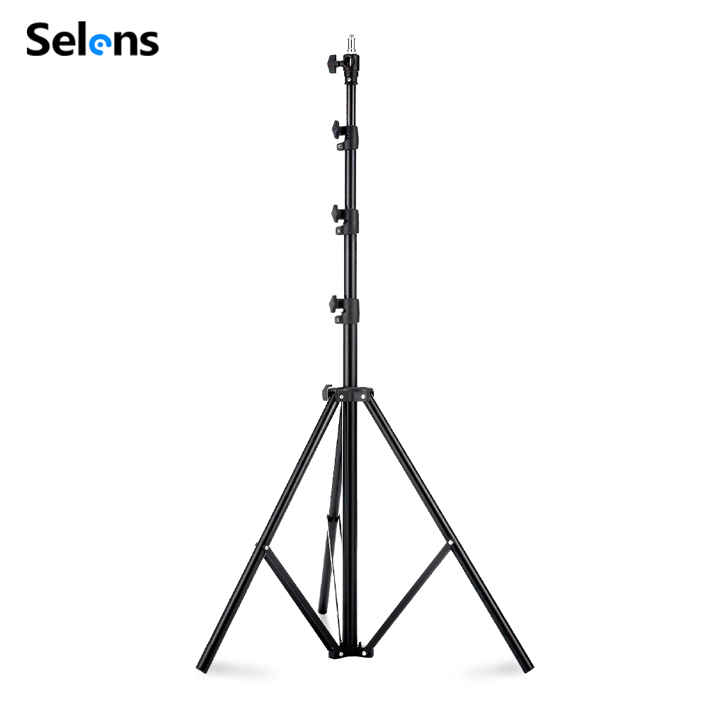 Photography Lighting Professional - Selens 2.2~3.95m Air-Cushion Light Stand Aluminum