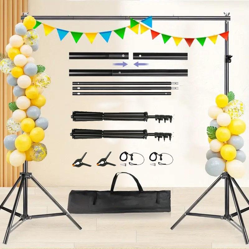 Photography Lighting Kit With Backdrop - Adjustable Photography Studio Backdrop Stand Kit