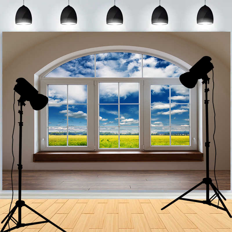 Photography Lighting Portrait - Indoor Stage Gradient Tones Halo Lighting