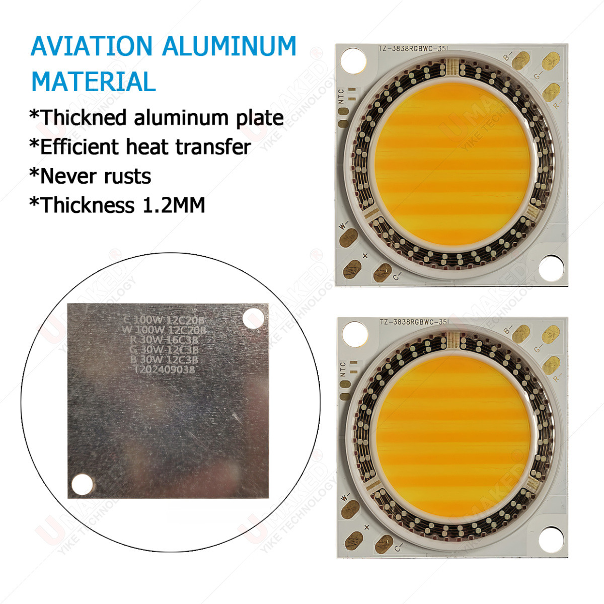 38x38mm 290W COB SMD LED Beads - đánh giá và giá Photography Lighting Options