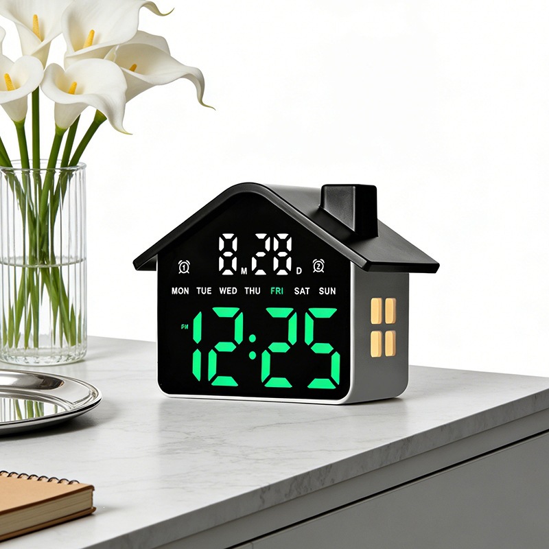 House Shaped Led Alarm Clock E - đánh giá và giá Photography Lighting Portrait