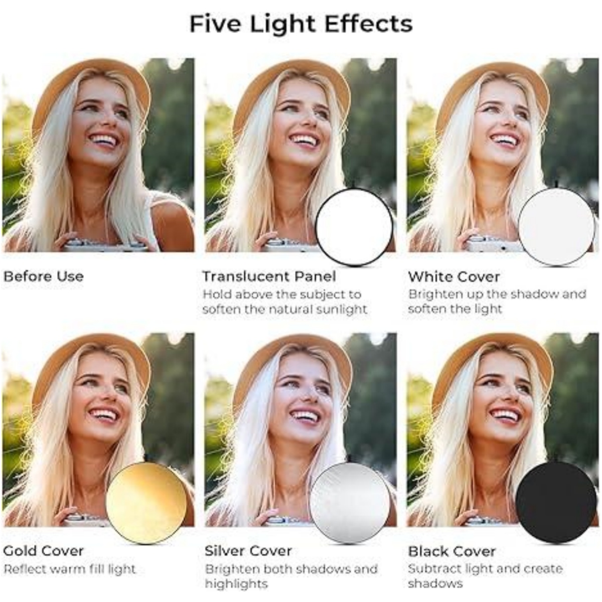 HUANYINGBJB Portable 5 in 1 Ph - đánh giá và giá Photography Lighting Diffuser