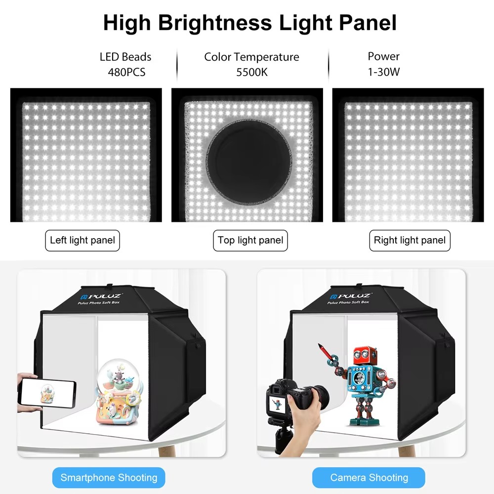 40cm Folding Photography Studi - đánh giá và giá Photography Lighting Kit With Backdrop