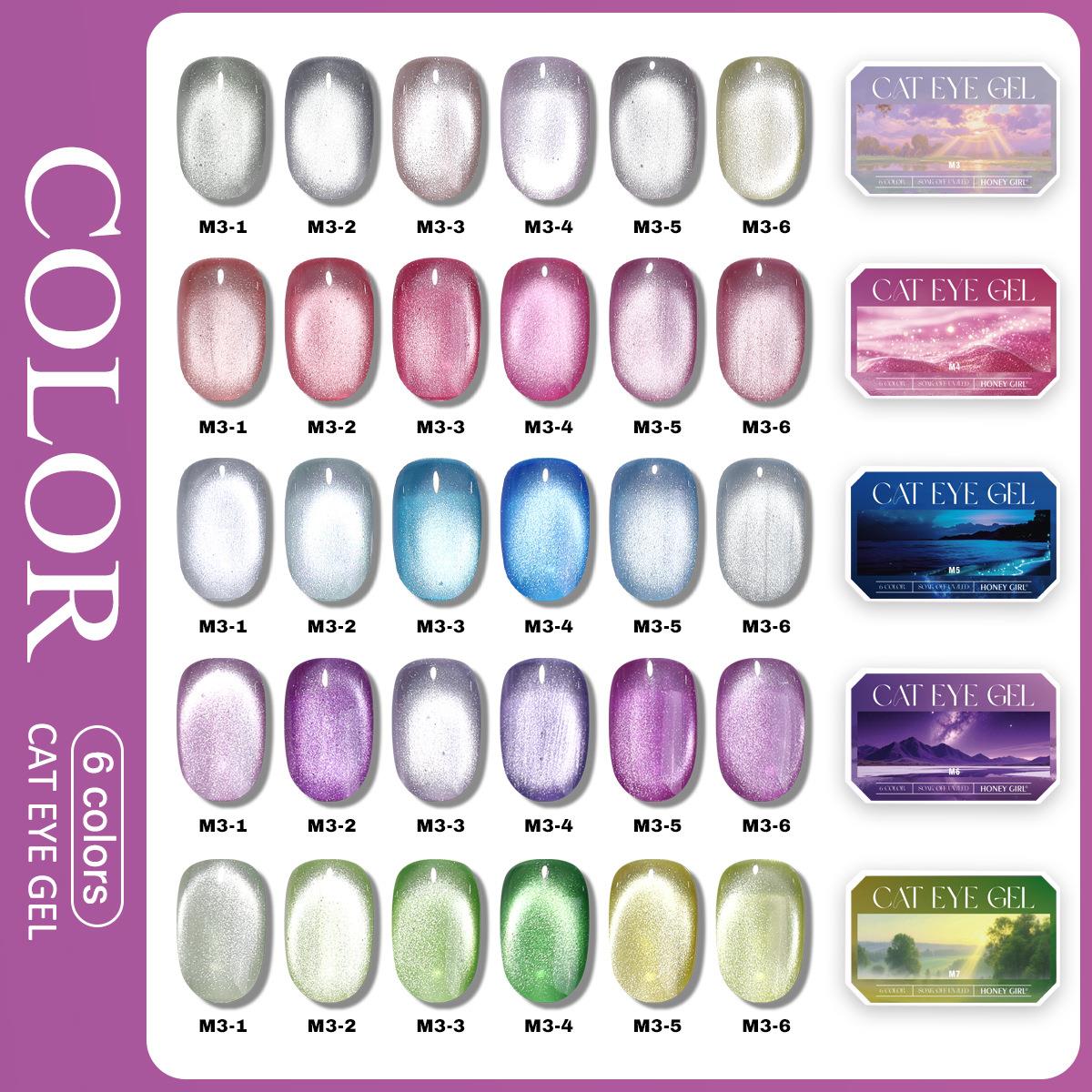 6 Grid Solid Cat Eye Gel Polis - đánh giá và giá Photography Lighting Gel