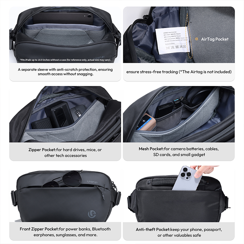 Ulanzi PB038 Travel Sling Bag  - đánh giá và giá Photography Lighting Bag