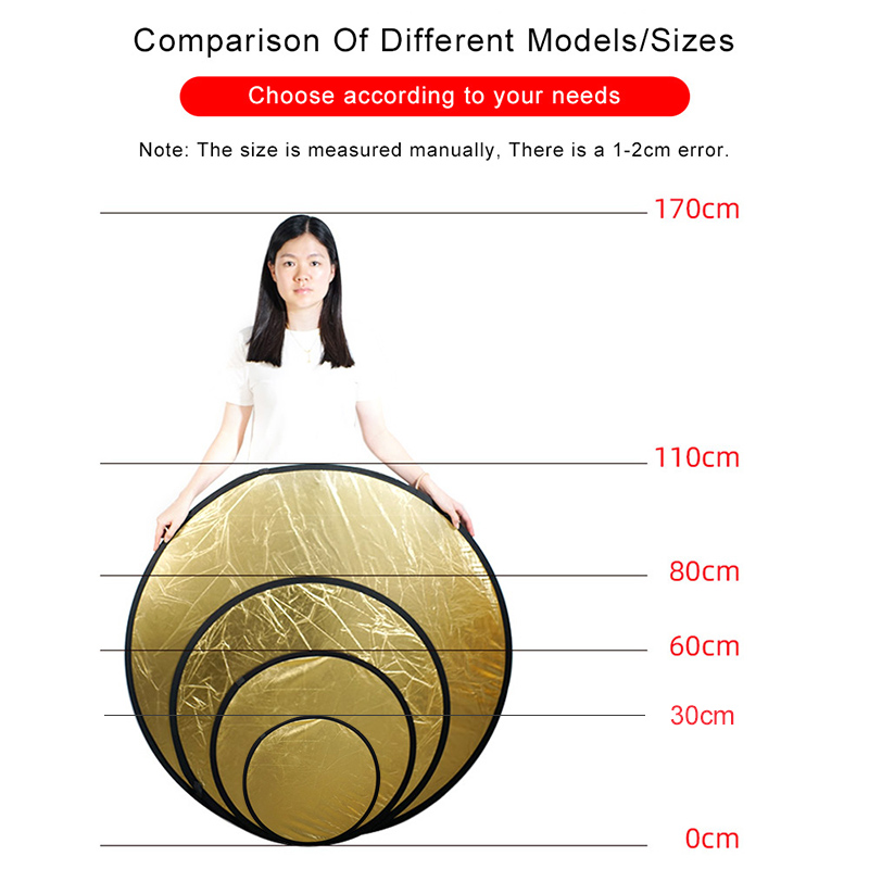 2in1 Round Portable Reflector  - đánh giá và giá Photography Lighting Diffuser