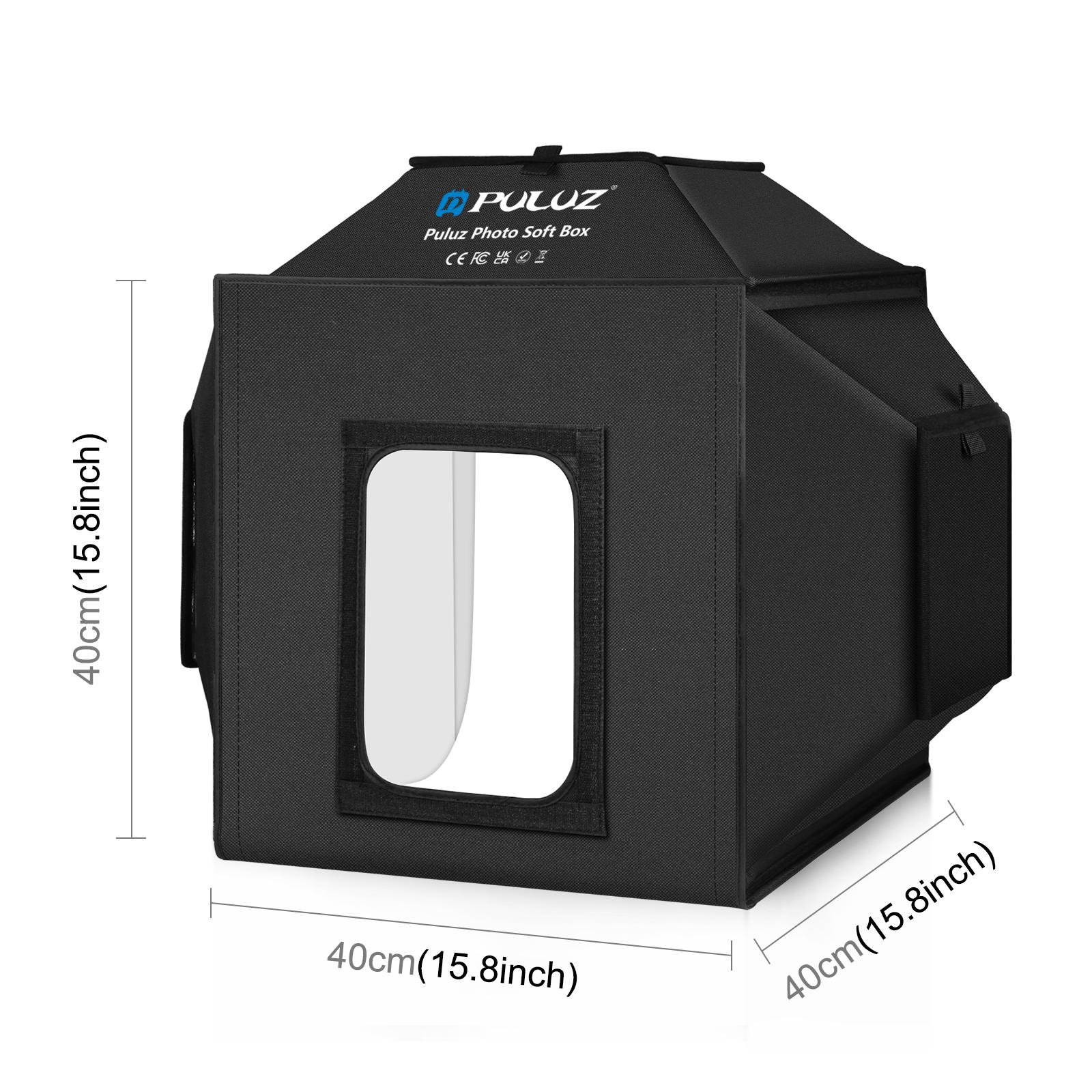 PULUZ 40cm Folding 72W 5500K S - đánh giá và giá Photography Lighting Kit With Backdrop