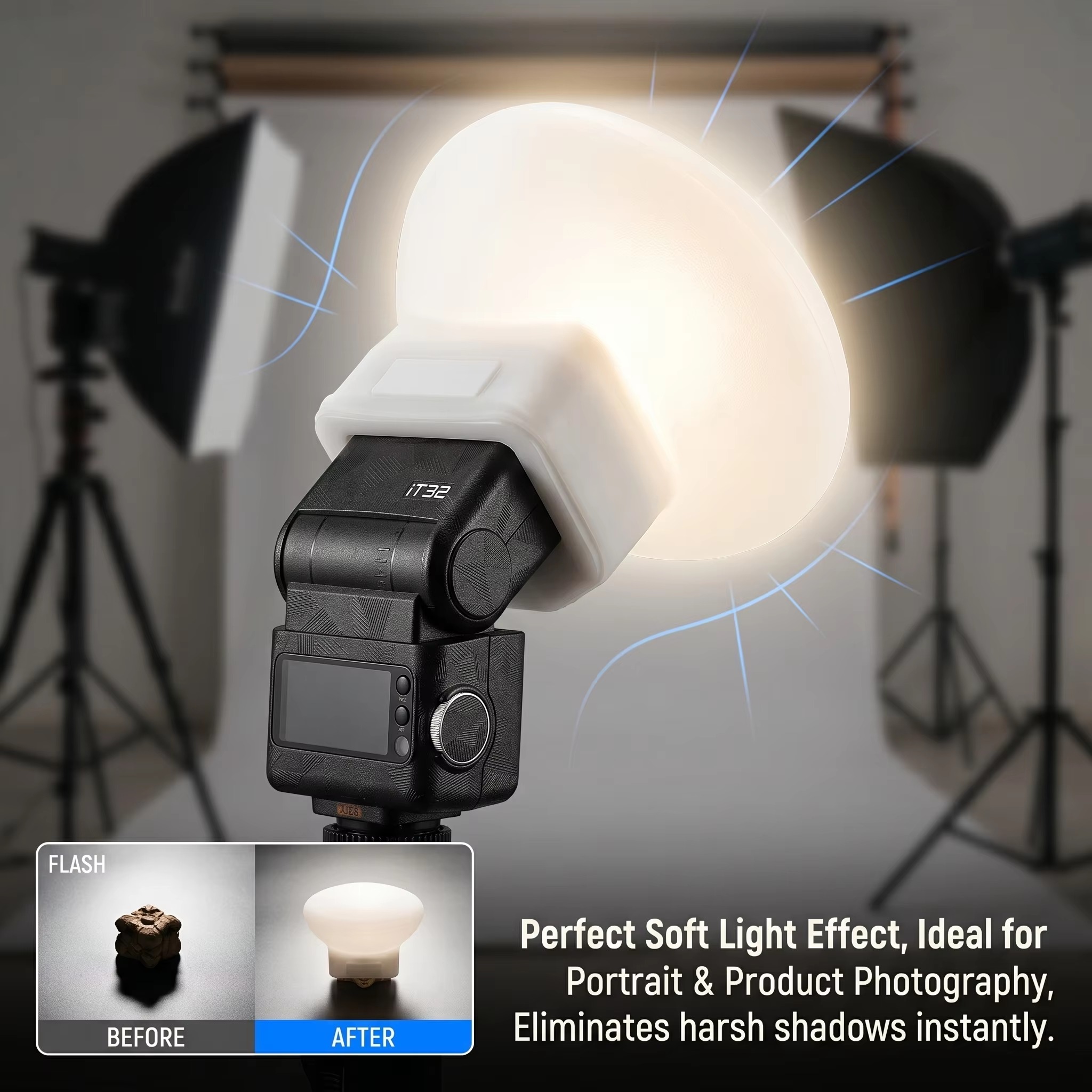 Silicone Flash Diffuser Cover  - đánh giá và giá Photography Lighting Diffuser
