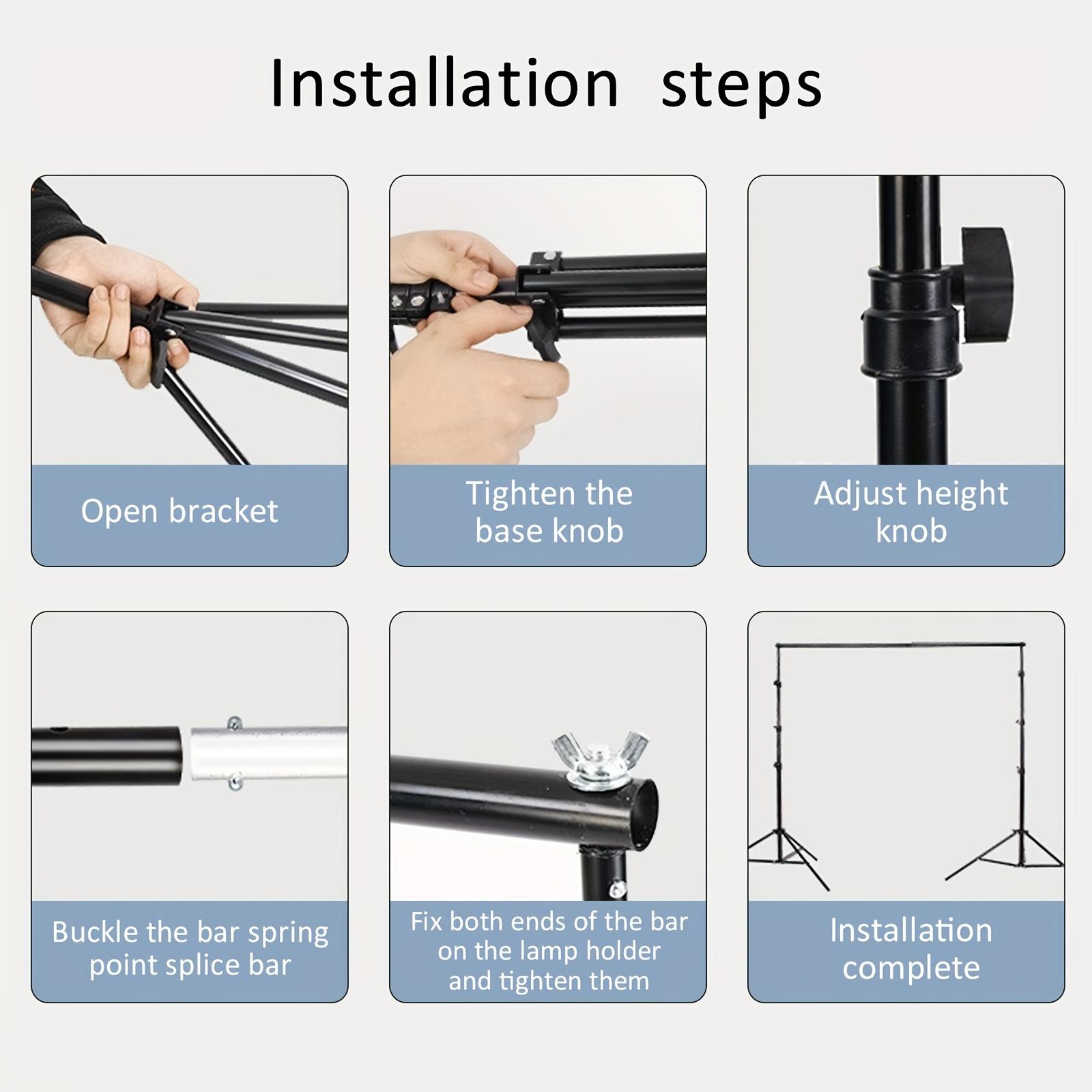 Adjustable Photography Studio  - đánh giá và giá Photography Lighting Kit With Backdrop