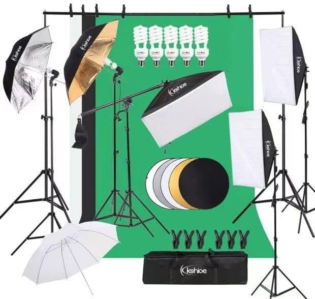 Photography Lighting Kit, Ligh - đánh giá và giá Photography Lighting Kit With Backdrop
