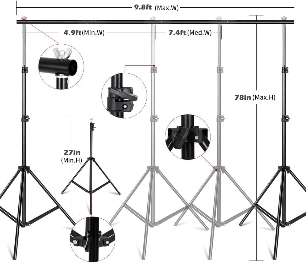 Photography Lighting Kit, Ligh - đánh giá và giá Photography Lighting Kit With Backdrop