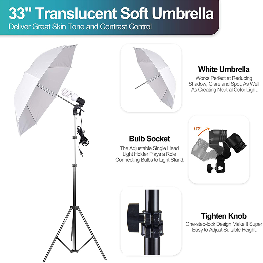 Cost-effective  Photo Studio E - đánh giá và giá Photography Lighting Kit With Backdrop