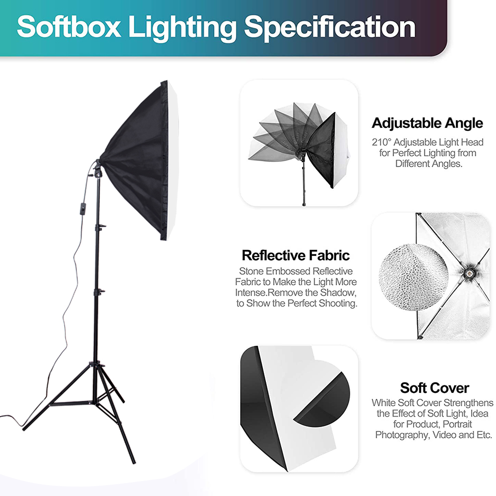 Cost-effective  Photo Studio E - đánh giá và giá Photography Lighting Kit With Backdrop