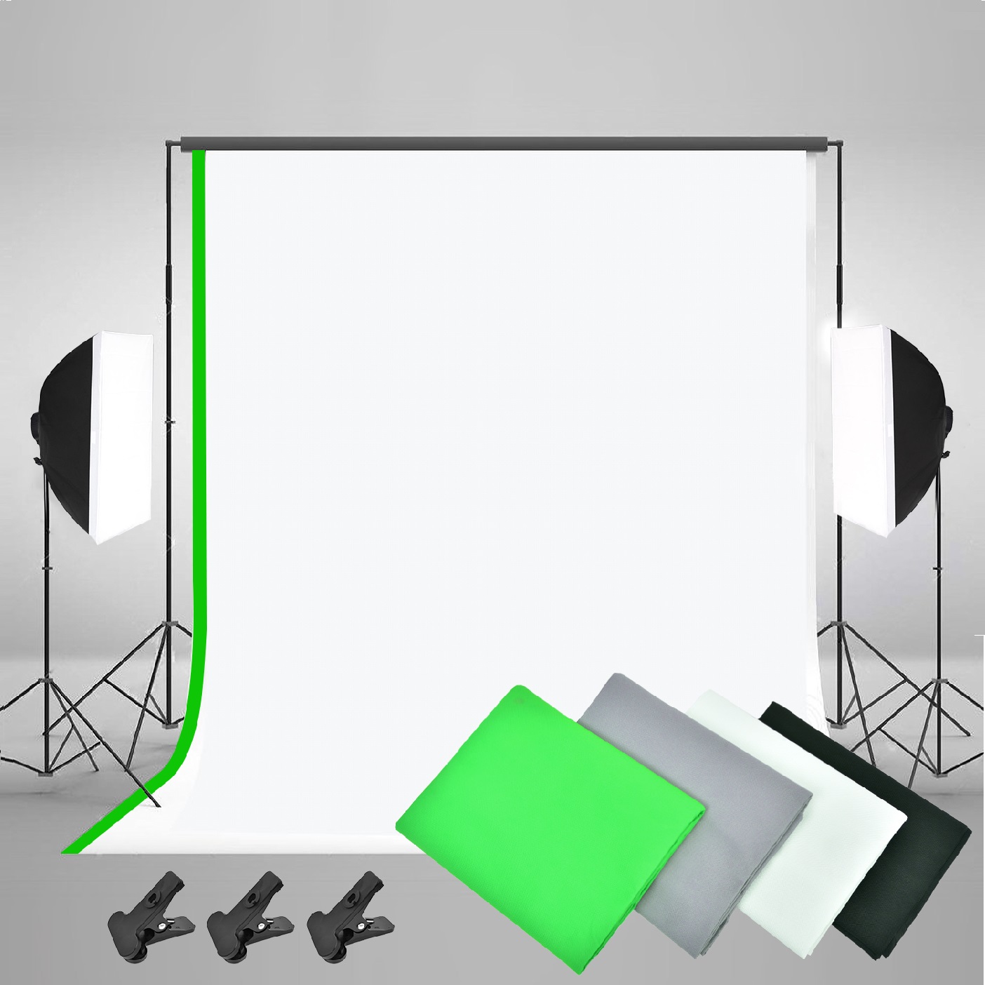 Gold Seller Full Set Photograp - đánh giá và giá Photography Lighting Kit With Backdrop