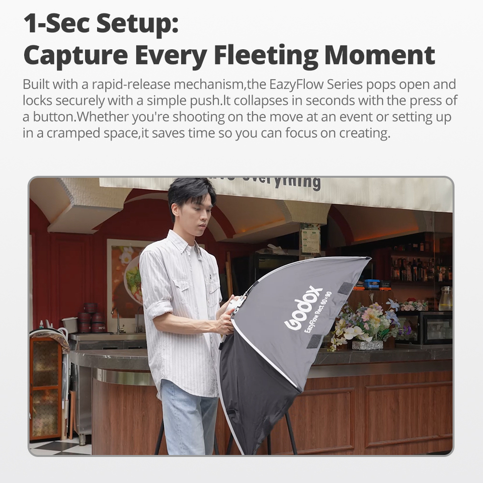 Godox EazyFlow series Foldable - đánh giá và giá Photography Lighting Diffuser