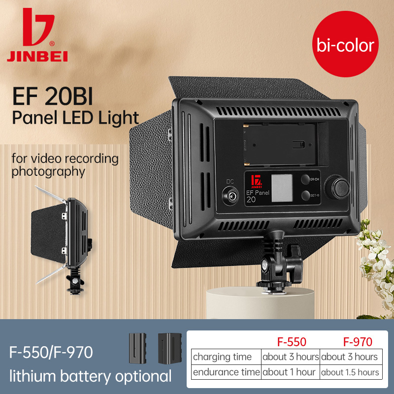 JINBEI EF20BI LED Video Light  - đánh giá và giá Photography Lighting Options